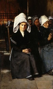 Femme bretonne en prière