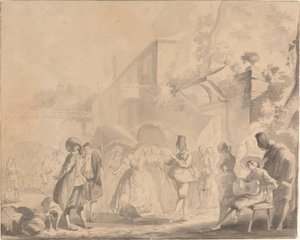 Danse dans une place de village
