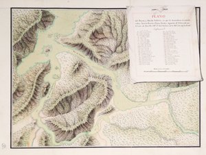 Carte du fleuve Valdivia et des environs, Chili