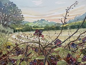 Paysage de mûres mûres - Luisa Millicent