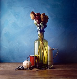 Fleurs séchées et orange - Luiz Laercio