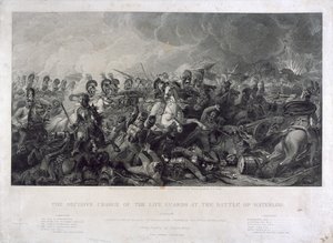 La charge décisive des Life Guards à Waterloo