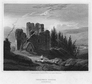 Château de Thirlwall, Northumberland (gravure)