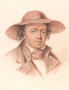 Homme avec un chapeau à bord - Luke Clennell