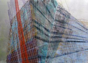 Métastructure VI, 2016 (huile sur toile)