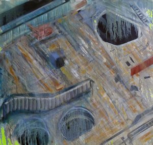 Métastructure V, 2015 (huile sur toile)