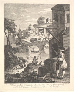 Satire sur la Fausse Perspective: Frontispice de la Perspective de Kirby, février 1754 - Luke Sullivan