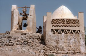 Dans le désert, un point d