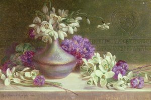 Perce-neige et violettes