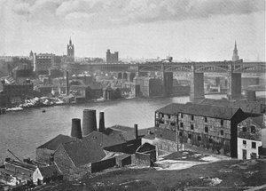 Newcastle-on-Tyne, depuis les Rabbit Banks, c1900