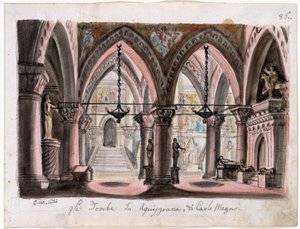 Le tombeau de Charlemagne à Aix-la-Chapelle