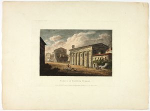 Temple de Fortuna Virilis, planche trente-quatre des Ruines de Rome