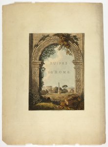 Page de titre de Ruines de Rome - M. Dubourg