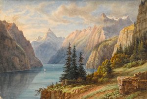 Vue du Rutli (aquarelle) - M. Nicolas Karth