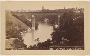 Berne. Pont du chemin defer.
