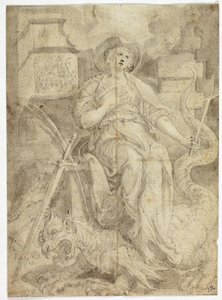 Étude pour Sainte Marguerite - Maarten de Vos