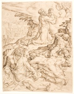 Le Christ au mont des Oliviers - Maarten van Heemskerck