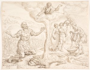 Gédéon à genoux en prière (L