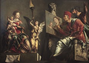 Saint Luc peignant la Vierge