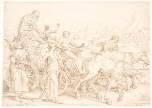 Char triomphal. Inopia (Besoin) - Maarten van Heemskerck