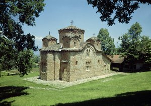 Église du Monastère de St. Pantaleimon, construite c.1164 - Macedonian School