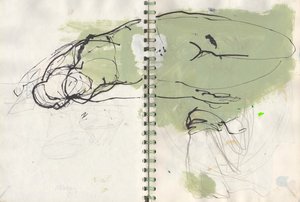 Sketchbook 19, 2024 (peinture à la détrempe, encre, crayon sur papier) - Madgalena Morey