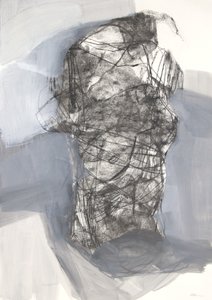 Torse 6, 2022 (fusain sur papier)