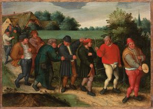La procession du marié - Maerten van Cleve