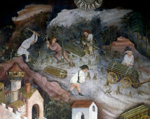 Récolte de bois (détail)