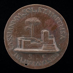 Forteresse avec un grand arbre (verso)