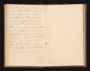 Extrait de manuscrit du récit de Lady De Lancey sur la campagne de Waterloo