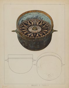 Boussole de navire, vers 1937 - Magnus S. Fossum