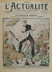 Caricature sur la construction du canal de Panama et la couverture médiatique qui l