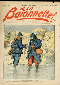 Couverture de « La Baionnette », Satirique en Couleurs - Henri Maigrot
