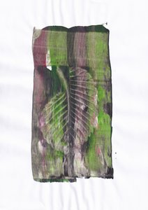 Empreinte de feuille terreuse