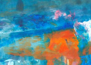 Flux bleu-orange éclatant - Maira Ribena