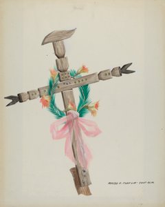 Croix sculptée - Tombe
