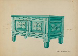 Coffre pour Vêtements ou Couvertures, vers 1937 - Majel G. Claflin