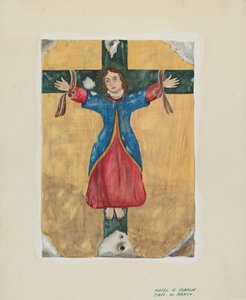 Peinture de Saint Liberata, vers 1939 - Majel G. Claflin