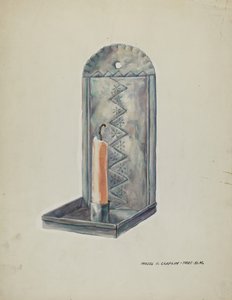 Applique en étain - Majel G. Claflin