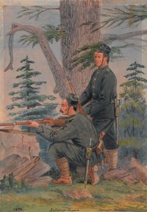Lalsing Thapa et Jangir Thapa du 5e Régiment Goorkha, Peiwar Kotal, Afghanistan