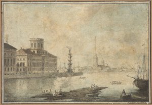 Vue de la Neva et de l