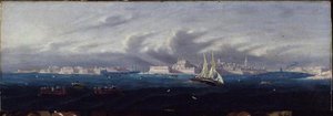 Vue du port de La Valette, Malte - Maltese School