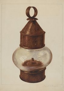 Lampe de rue suspendue, vers 1938