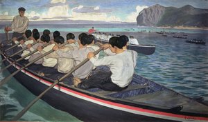Les rameurs, c.1912 - Manuel Losada