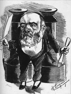 Caricature représentant le critique dramatique Francisque Sarcey