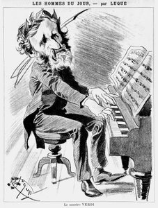 Caricature de Verdi - par Luque