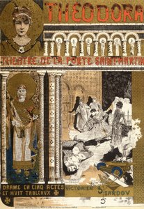 Théodora, au théâtre de la Porte Saint Martin à Paris. Illustration de Manuel Orazi
