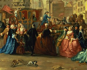 La foire de Madrid sur la Plaza de la Cebeda (détail) - Manuel de la Cruz y Cano