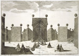 Les jardins topiaires, de Delights of the Villa Castellazzo, par Domenico Felice Leonardi, publié en 1743 - Marc
